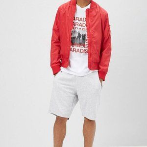 FOREVER 21 | Red Windbreaker Bomber
